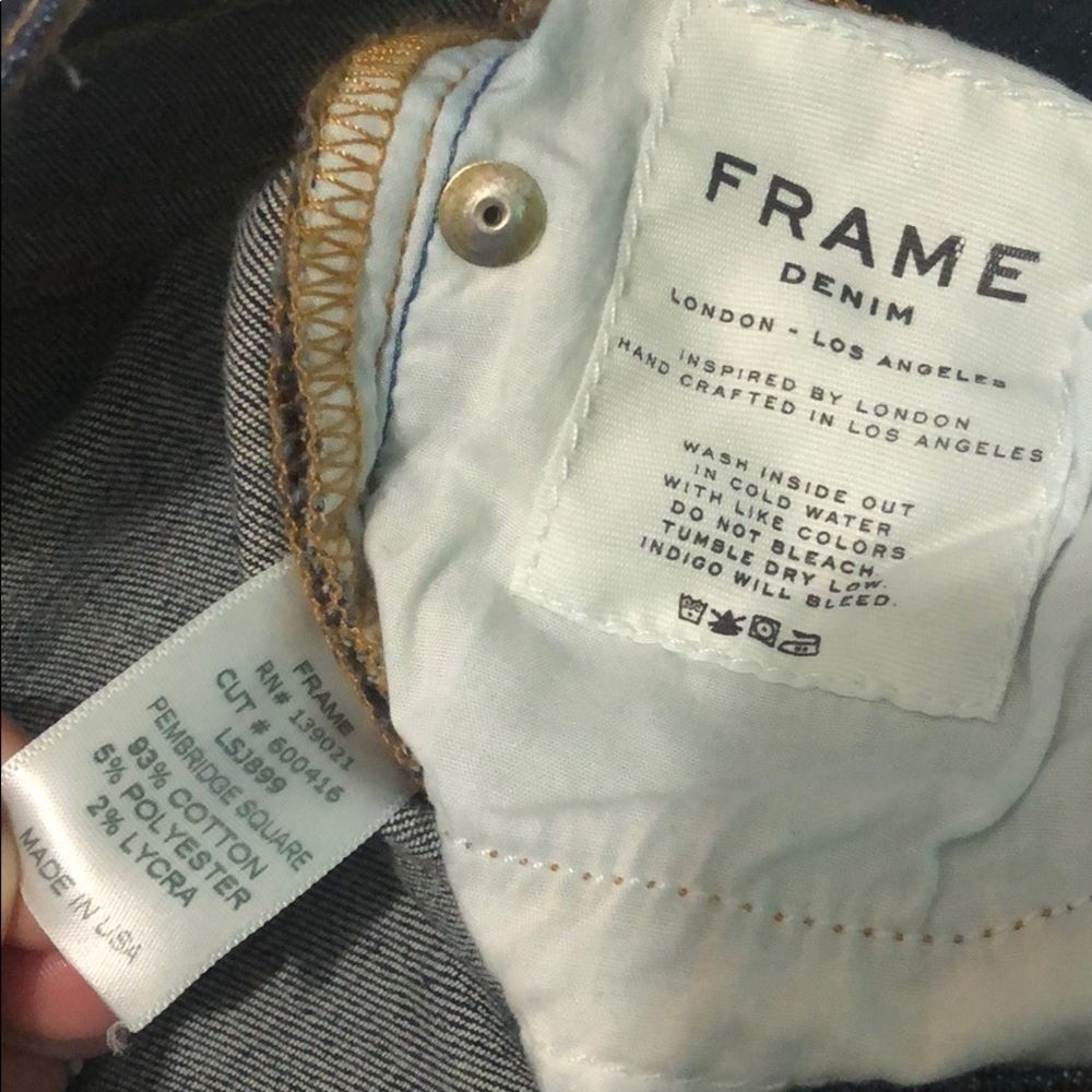 FRAME Le Skinny de Jeanne crop jeans size 27 - Picture 9 of 12